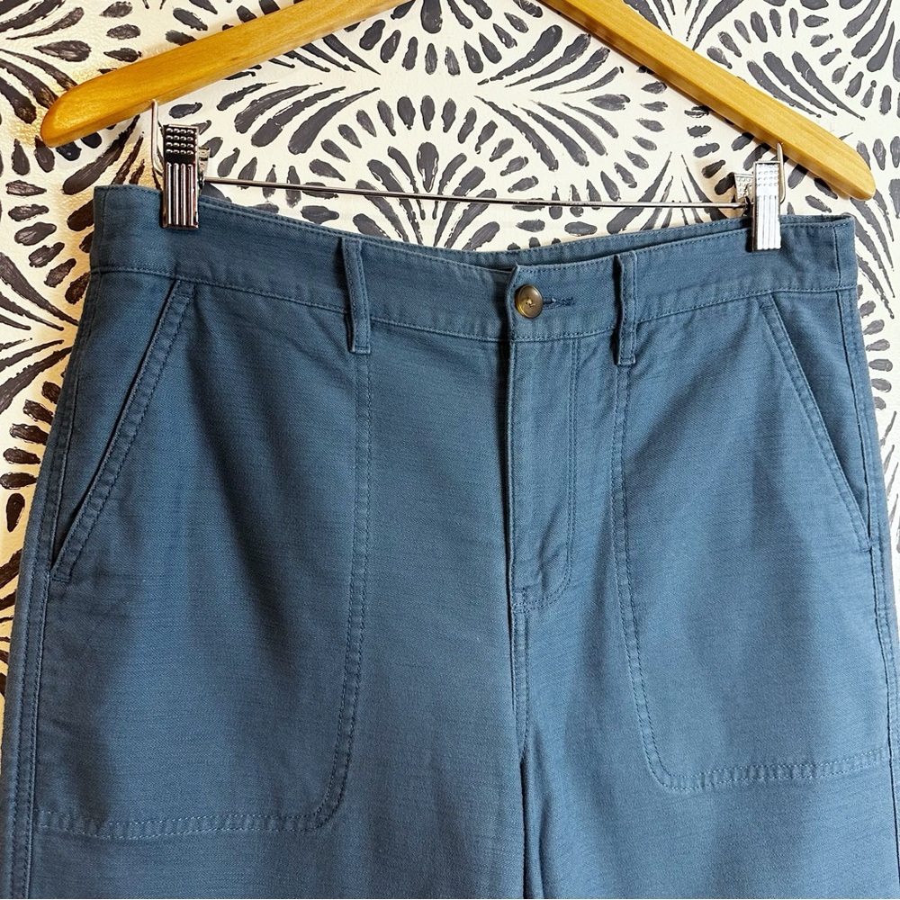 J. Crew Factory Blue Grey Cotton Camp Pant